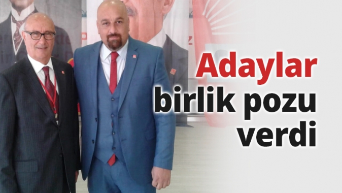 Adaylar birlik pozu verdi