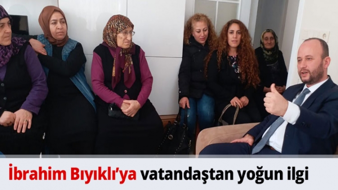 İbrahim Bıyıklı’ya vatandaştan yoğun ilgi