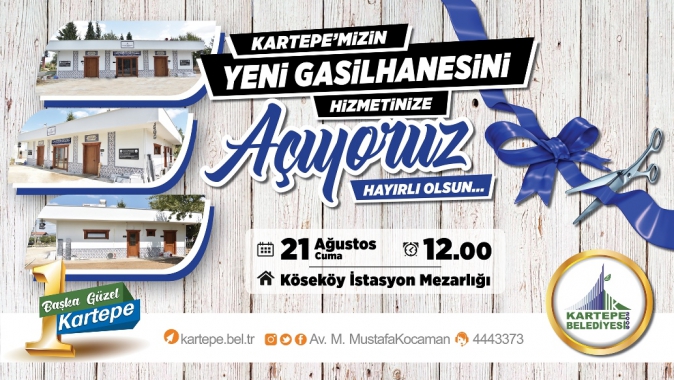 KARTEPE´NİN YENİ GASİLHANESİ HİZMETE HAZIR