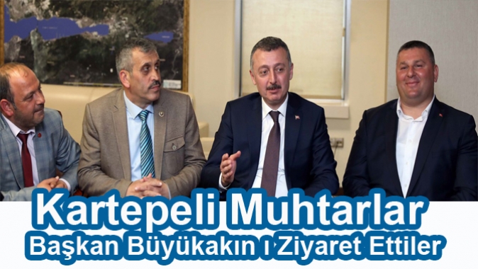 Kartepeli Muhtarlar dan Büyükakına Ziyaret