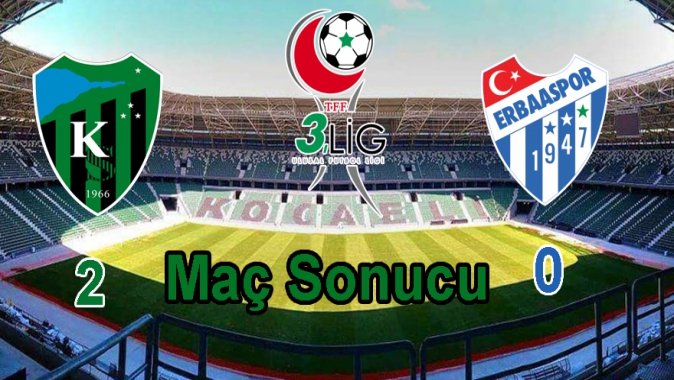 Kocaeli Spor 2 - Erba Spor 0 Maç Sonucu