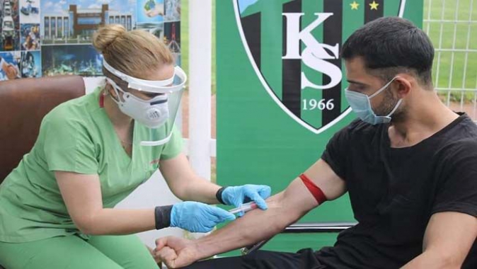 Kocaelispor korona testinden geçti