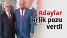 Adaylar birlik pozu verdi