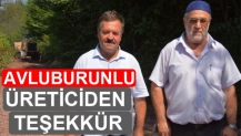 AVLUBURUNLU ÜRETİCİDEN TEŞEKKÜR