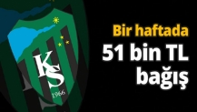 Bir haftada 51 bin TL bağış