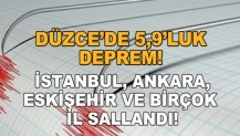 Düzce'de 5.9'luk Deprem