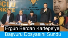 Ergün Berdan Kartepe'ye başvuru Dosyasını Sundu