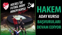 Hakem aday kursu başvuruları devam ediyor