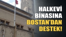 Halkevi binasına Bostan’dan destek!