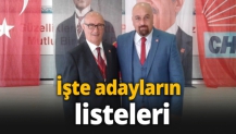 İşte adayların listeleri