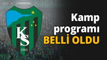 Kamp programı belli oldu