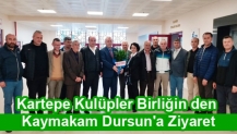 Kartepe Kulüpler Birliğin den Kaymakam Dursun'a Ziyaret