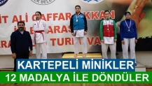 KARTEPELİ MİNİKLER 12 MADALYA İLE DÖNDÜLER