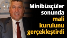 Minibüsçüler mali kurulunu gerçekleştirdi