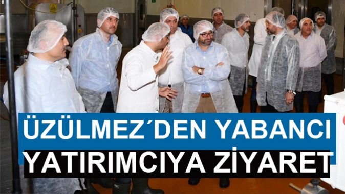 ÜZÜLMEZ´DEN YABANCI YATIRIMCIYA ZİYARET