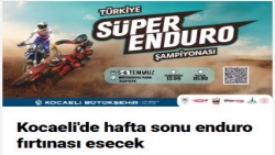 Kocaeli'de hafta sonu enduro fırtınası esecek